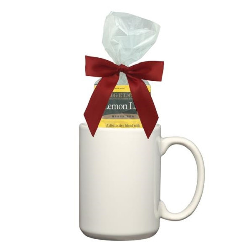15 Oz. Full Color Mug with Four Assorted Tea Bags