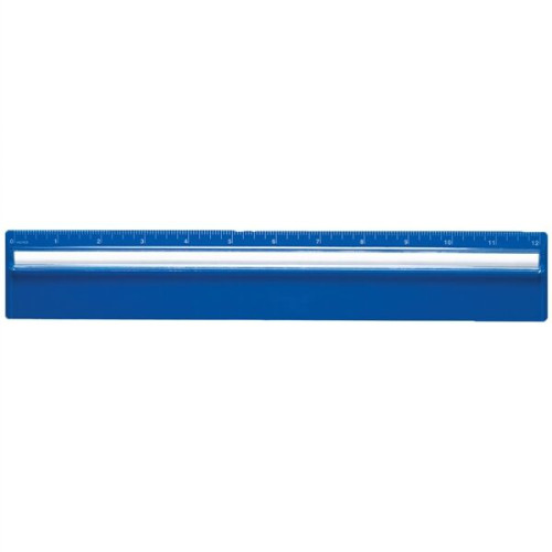 Plastic 12" Ruler With Magnifying Glass