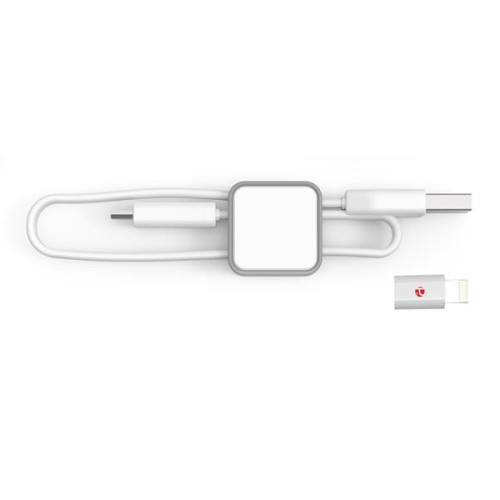 Grip Kit Cable Organizer with Micro USB Cable And MFi Ada...