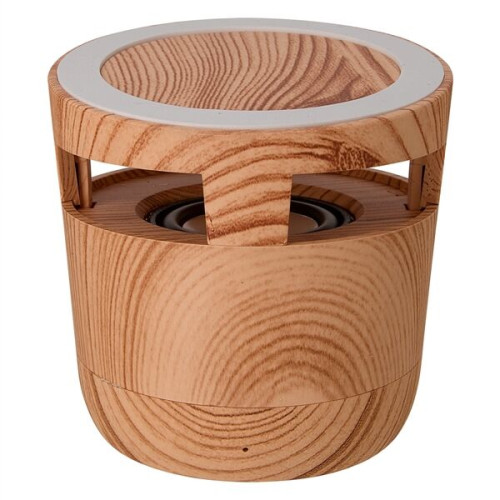 Woodgrain Wireless Charging Pad And Speaker