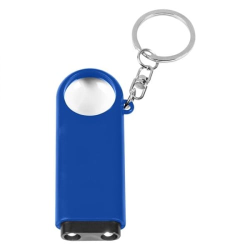 Magnifier And LED Light Key Chain