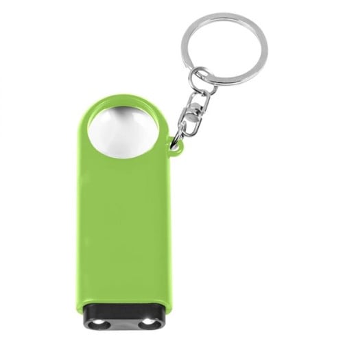 Magnifier And LED Light Key Chain