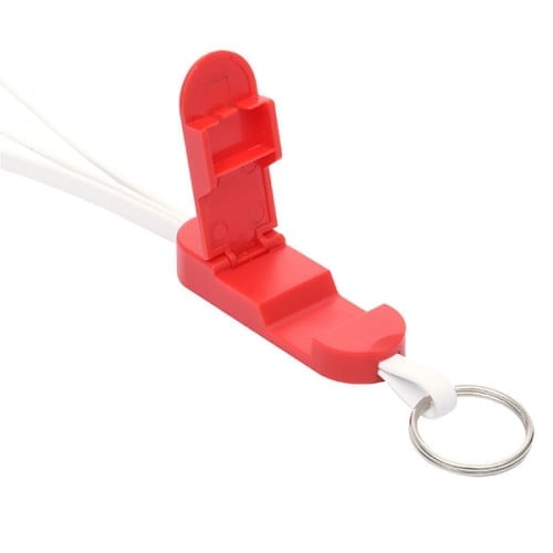 3-In-1 Charging Cable Phone Stand & Key Ring