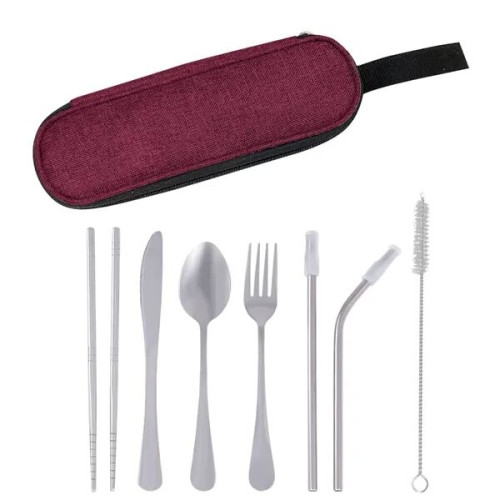 Stainless Steel Cutlery Set In Pouch