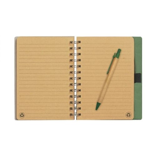 Eco-Inspired Spiral Notebook & Pen