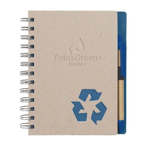 Eco-Inspired Spiral Notebook & Pen