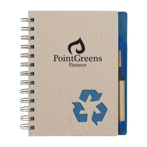 Eco-Inspired Spiral Notebook & Pen