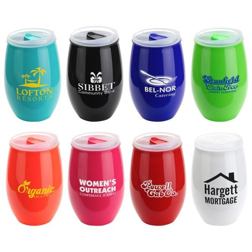 Vintage 16 oz Tritan® High Gloss Wine Glass with Lid