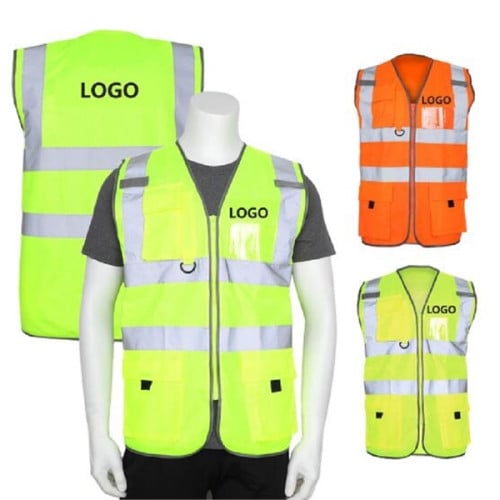 Hi-Vis Reflective Safety Vest with Pockets