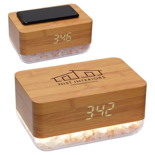 Sunrise Alarm Clock with Himalayan Salt Lamp  Wireless Charg