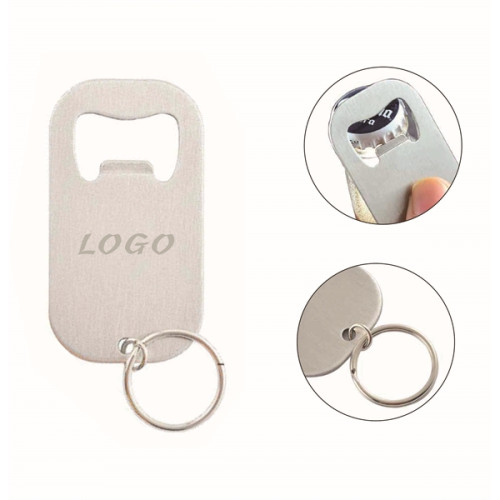 Square Bottle Opener Keychain
