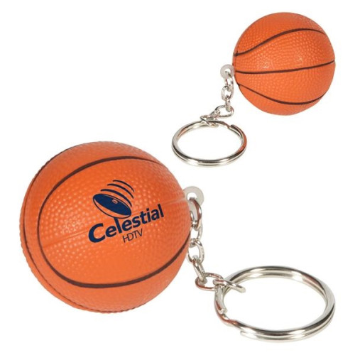 Basketball Stress Reliever Key Chain