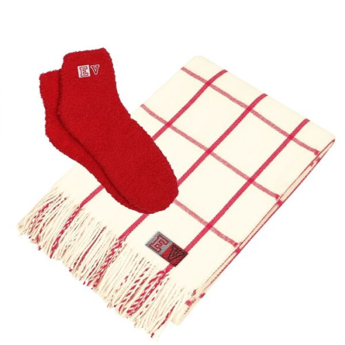 Charleston Throw & Fuzzy Socks Set