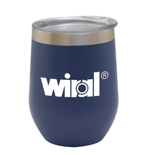 12oz. Stemless Vacuum Insulated Wine Cup with Lid