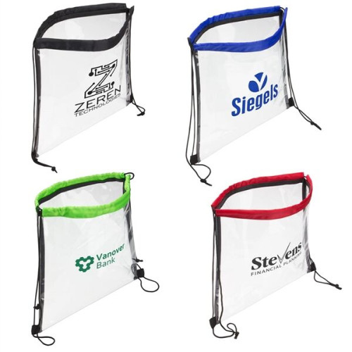 Clear Bag with Drawstring