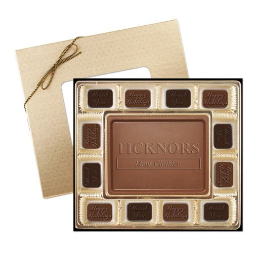 Small Custom Chocolate Delights Gift Box w/ Themed Chocolate