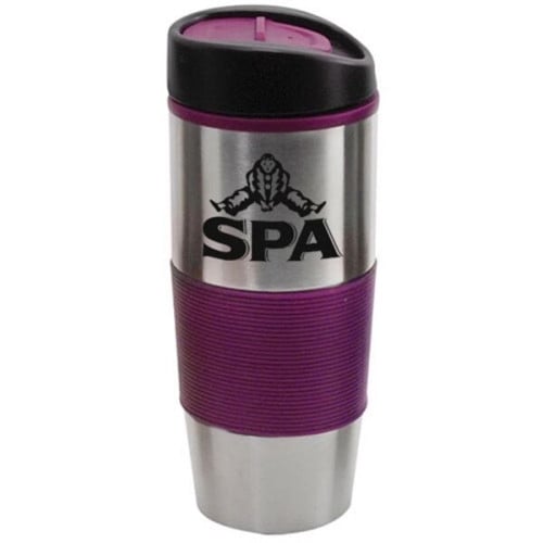 16 oz Insulated Tumbler with Colored Silicone Sleeve