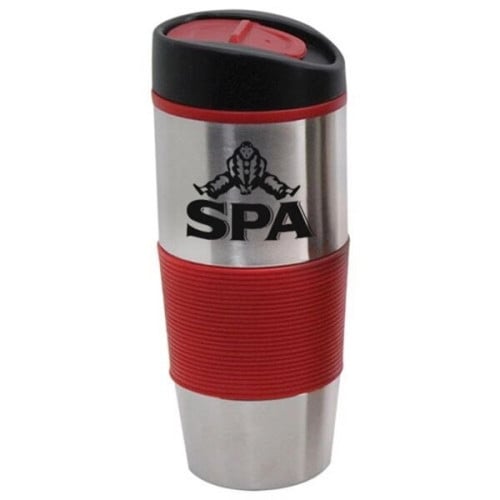 16 oz Insulated Tumbler with Colored Silicone Sleeve