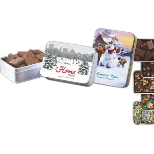 Keepsake Gift Tin with Twist Wrapped Truffles