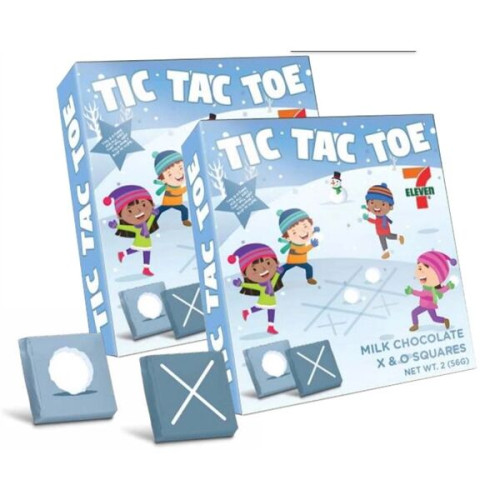 Chocolate Squares Tic Tac Toe Box