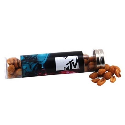 Honey Roasted Peanuts in a 6 " Plastic Tube with Metal Cap