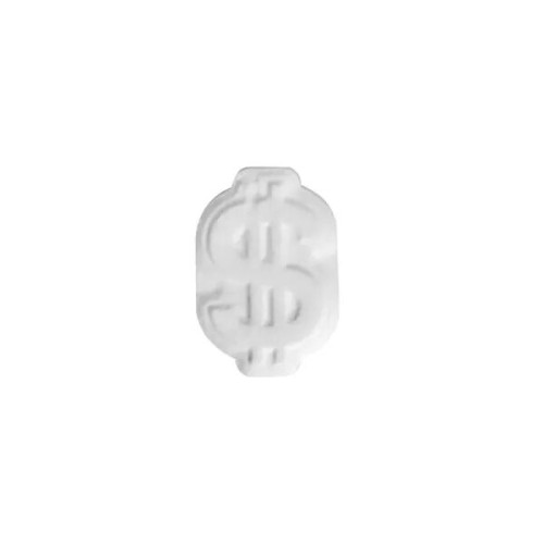 Domed Tin with Dollar Sign Shaped Mints