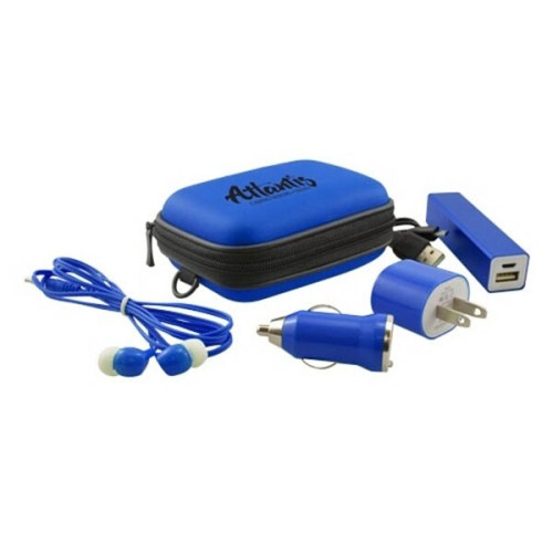 Tech Travel Kit with Zippered Case