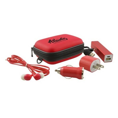 Tech Travel Kit with Zippered Case