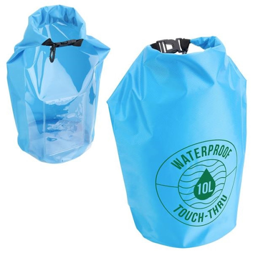 10-Liter Waterproof Gear Bag With Touch-Thru Pouch