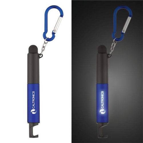 4-In-1 Light Up Stylus Pen With Carabiner