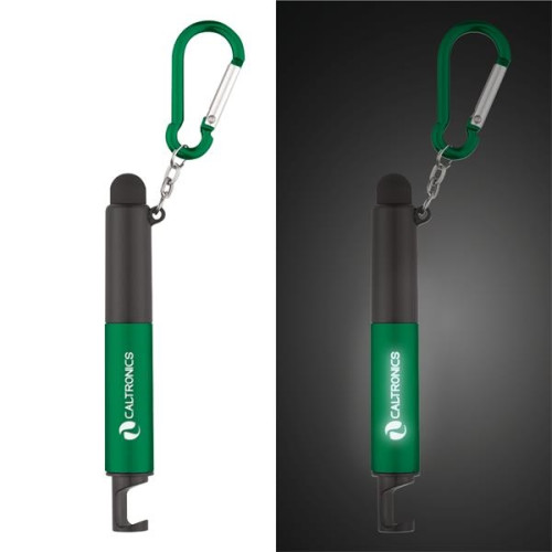 4-In-1 Light Up Stylus Pen With Carabiner
