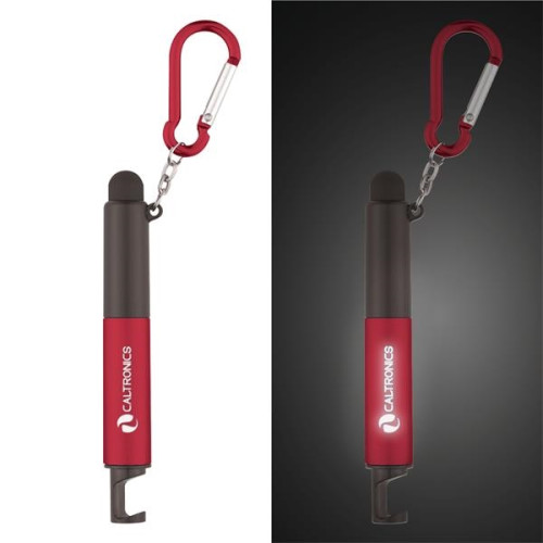 4-In-1 Light Up Stylus Pen With Carabiner