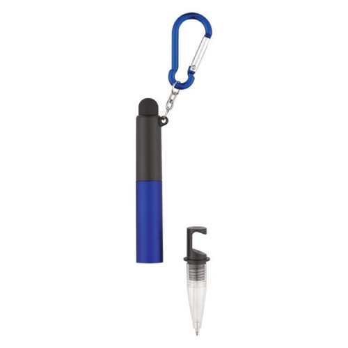 4-In-1 Light Up Stylus Pen With Carabiner
