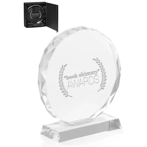 Round Edge Branded Crystal Awards