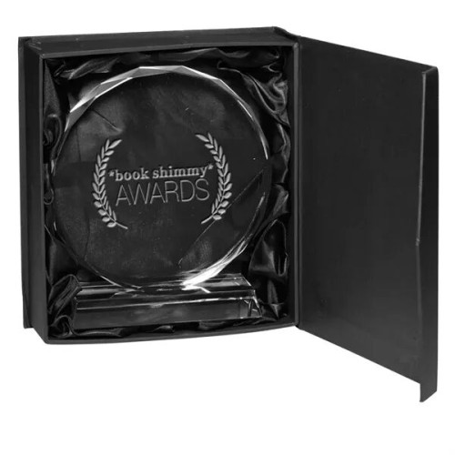 Round Edge Branded Crystal Awards