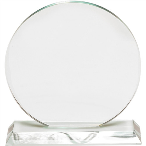 Round Glass Awards with Stand