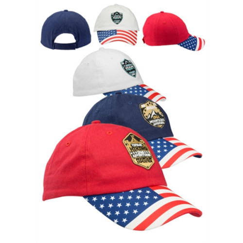 Patriotic 6 Panel Unconstructed Baseball Cap