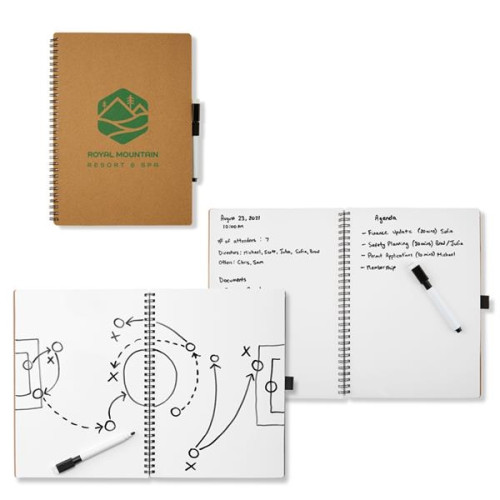 Brainstorm Dry Erase Notebook & Marker 7.75" x 10.5"