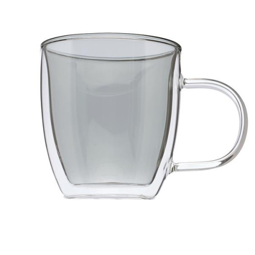 10 oz. Crystallite Double Wall Glass Coffee Mug