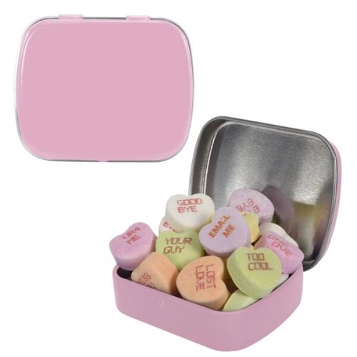 Small Mint Tin with Conversation Hearts