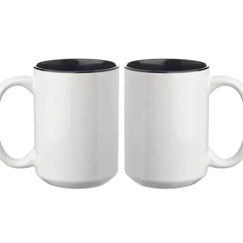 15 oz. Glossy Two-Tone Custom Photo Mug