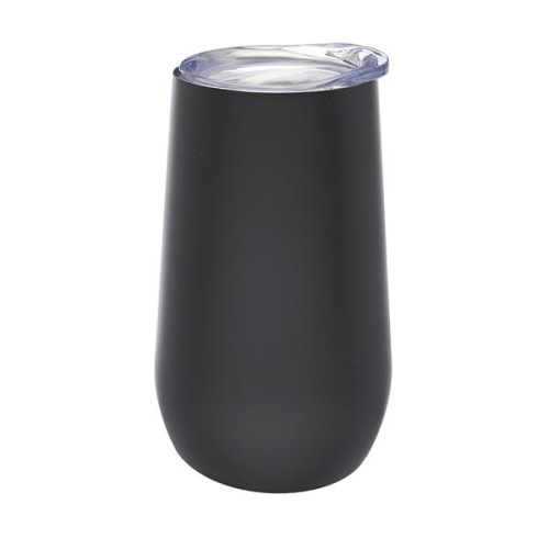 9 oz. Stemless Flute Wine Glass with Lid