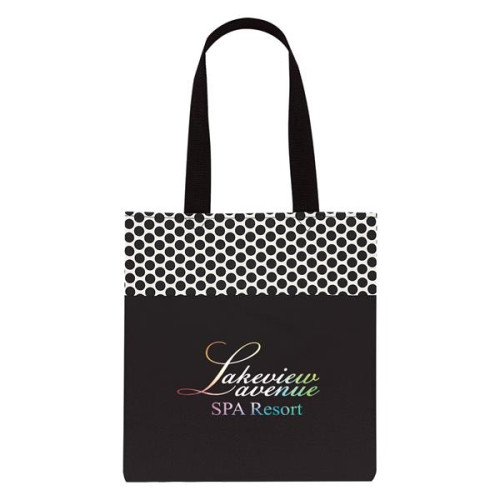 Polka Dot Accent Tote Bag