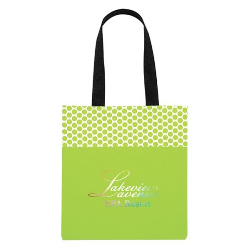 Polka Dot Accent Tote Bag