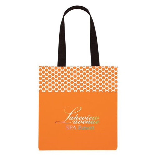 Polka Dot Accent Tote Bag