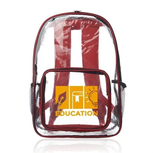 Pocket Clear Plastic Backpacks