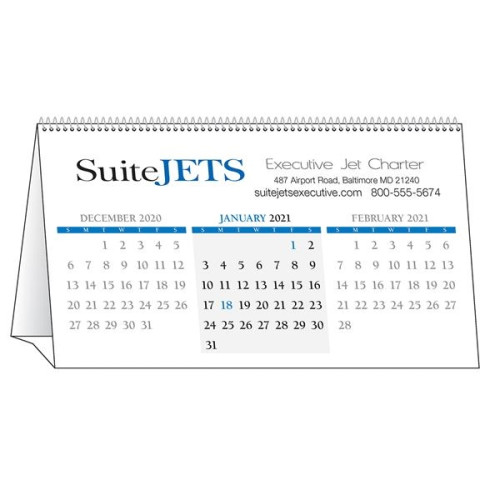 Custom Executive Desk Tent Calendar