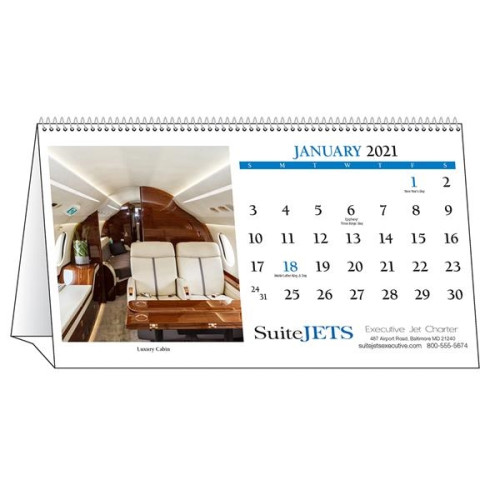 Custom Executive Desk Tent Calendar