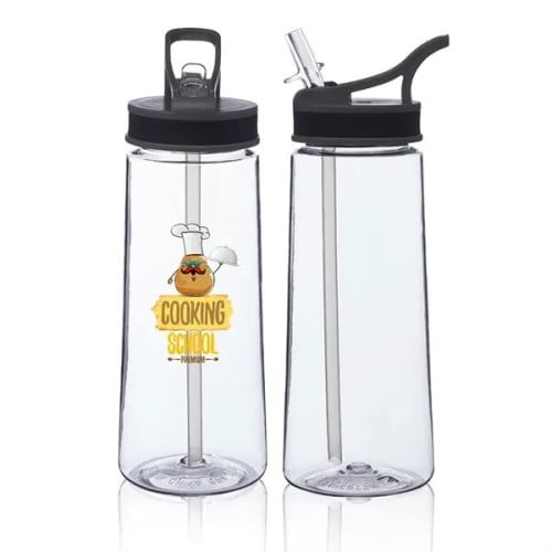 22 oz. Sports Water Bottle With Straw