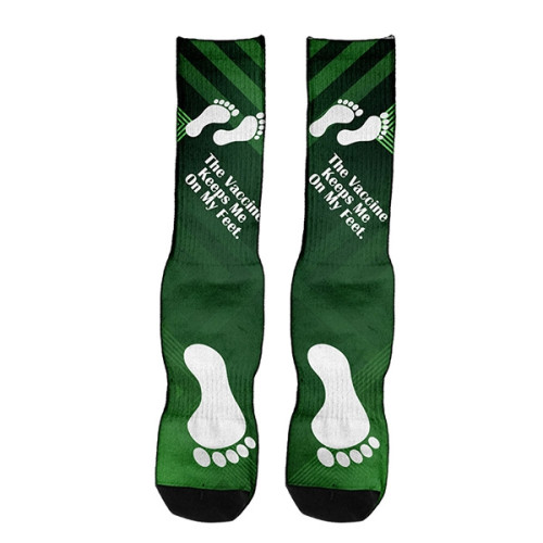 Dye Sublimated Crew (Athletic) Socks (Pair)